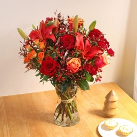 Christmas Florist Choice Vase